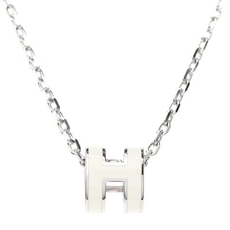 hermes mini pop h necklace price|Hermes pop h necklace white.